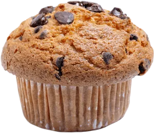 Chocolate Chip Muffin Isolated PNG image