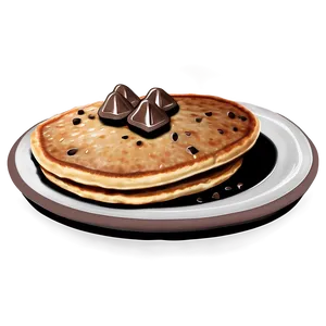 Chocolate Chip Pancakes Png Twf42 PNG image