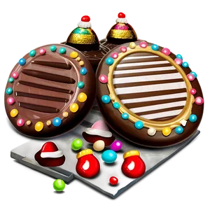 Chocolate Christmas Cookie Varieties PNG 06202024