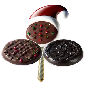 Chocolate Christmas Cookie Varieties PNG Qre42 PNG