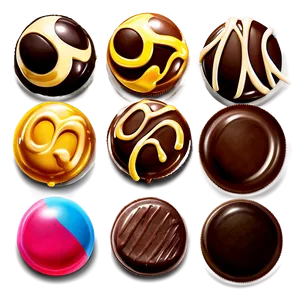 Chocolate-coated Candies PNG 47