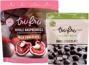 Chocolate Covered Fruit Packages Tru Fru PNG image