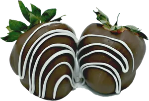 Chocolate Covered Strawberrieswith White Drizzle