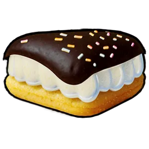 Chocolate Covered Twinkiewith Sprinkles.png PNG