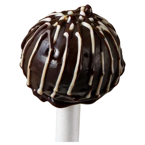Chocolate Drizzle Cake Pop PNG Mbq PNG
