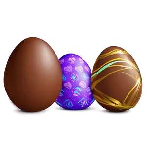 Chocolate Easter Eggs PNG Xbm