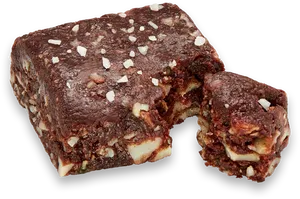 Chocolate Fudge Browniewith Sugar Topping.png PNG