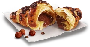 Chocolate Hazelnut Croissant Deliciousness.jpg PNG