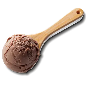 Chocolate Ice Cream Scoop PNG Wth