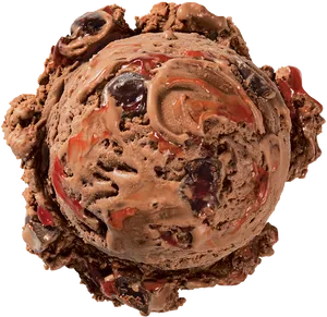Chocolate Ice Cream Scoop PNG