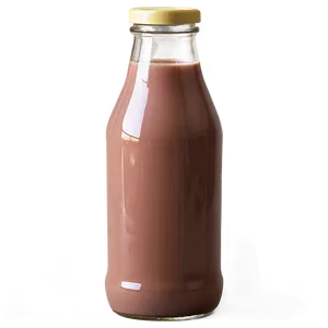 Chocolate Milk Bottle PNG Npj