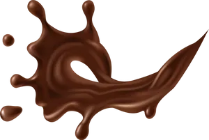 Chocolate Milk Splash Dynamic Motion PNG image