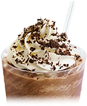 Chocolate Milkshakewith Whipped Cream PNG image