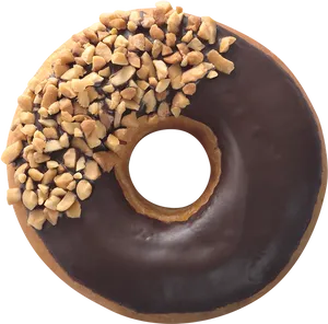 Chocolate Peanut Topped Donut.jpg PNG image