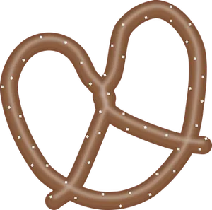Chocolate Pretzel Illustration PNG image