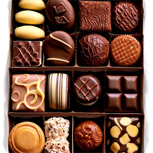 Chocolate Sampler Box PNG Pgx
