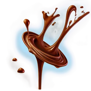 Chocolate Splash Art Png 06262024 PNG image