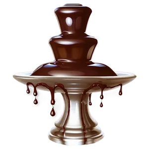 Chocolate Splash Fountain PNG 06262024