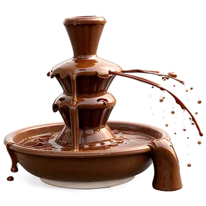 Chocolate Splash Fountain PNG 17