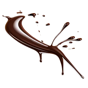 Chocolate Splash Illustration PNG 6