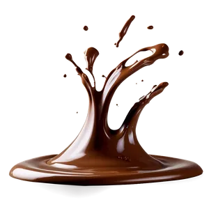 Chocolate Splash Overlay PNG 06262024