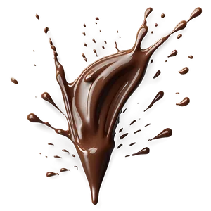 Chocolate Splash Pattern PNG Uke