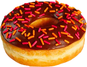 Chocolate Sprinkled Donut.png PNG image