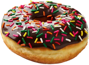 Chocolate Sprinkled Doughnut.png PNG image