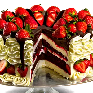 Chocolate Strawberry Cake Png 06212024 PNG image