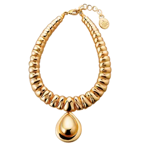 Choker Gold Necklace PNG Iwy