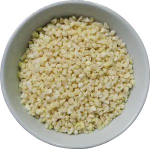 Chopped Almondsin Bowl PNG image