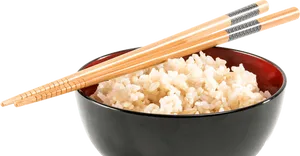 Chopsticksand Rice Bowl PNG