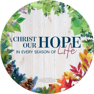 Christ Our Hope Seasonal Message PNG image