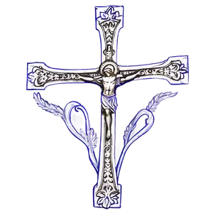 Christian Cross Outline Png 06122024 PNG image