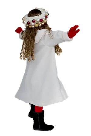 Christmas Angel Child Costume PNG image