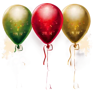 Christmas Balloons PNG 18
