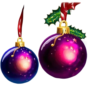 Christmas Balls PNG Wps77