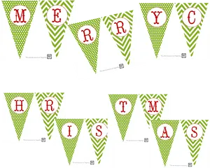 Christmas Banner Flags Design PNG image