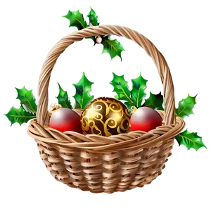 Christmas Basket Png 47 PNG image