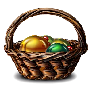 Christmas Basket PNG Pfj63 PNG