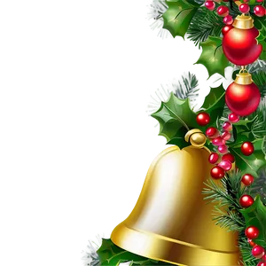 Christmas Bells And Garland PNG 31