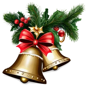 Christmas Bells And Garland PNG Oss43 PNG