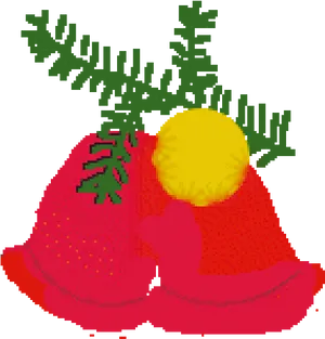 Christmas Bells Pixel Art PNG
