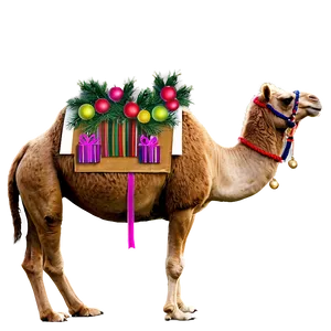 Christmas Camel PNG 05212024