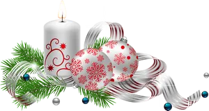 Christmas Candle Ornaments Decoration.jpg PNG image