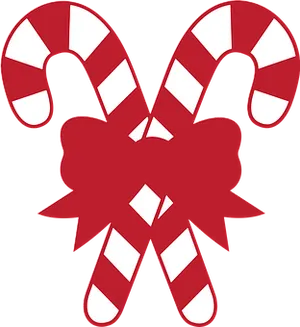 Christmas Candy Canes With Bow