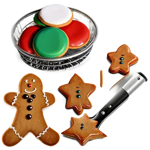 Christmas Cookie Baking Set Png Bdg34 PNG image