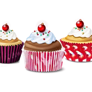 Christmas Cupcake Png 17 PNG image