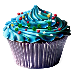 Christmas Cupcake PNG Cav91