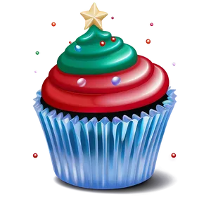 Christmas Cupcake PNG Xca